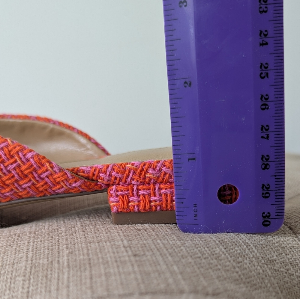 Talbot's Edison pink/orange mules - size 7.5 - Picture 3 of 6